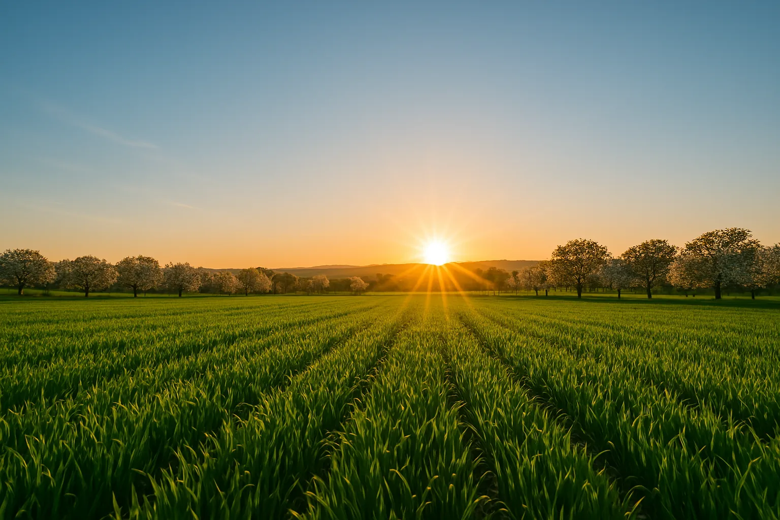 Farmer harvesting carrots in a field at sunset.